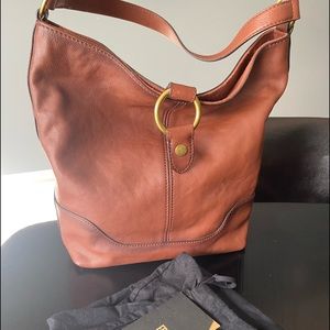 Frye Leather ring hobo bag